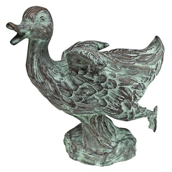Fountains Spouting Pond Ducks Cast Bronze Spitting Garden Statue
